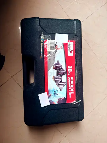 30kg Chrome Dumbbell Set (with Case) - Used