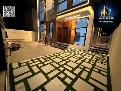 شامل الكهرباء والمياه و بسعر قابل للتفاوض للبيع، فيلا بالقرب من المسجد. من أفخم الفلل في عجمان. بناء وتشطيب سوبر ديلوكس، مساحة بناء واسعة جدًا وغرف