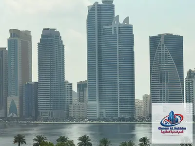 For annual rent: Three-bedroom apartment with a living room in Al Majaz 1 area. Spacious, with an open sea view. Prime location close to all services,