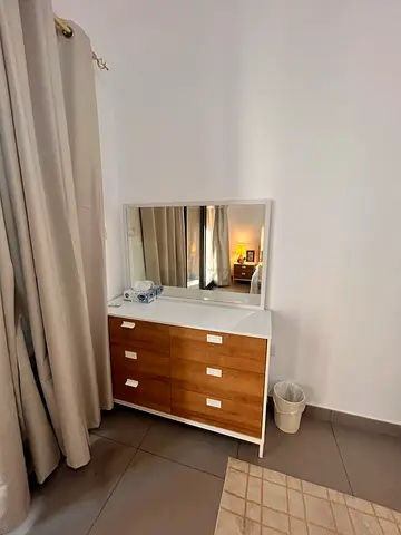 Modern Wooden Dresser with Mirror