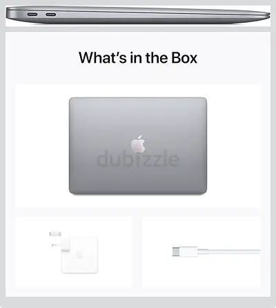 Apple MacBook Air 13-inch (Silver) - Charger  USB-C Cable Included (2020) renewed (final price)