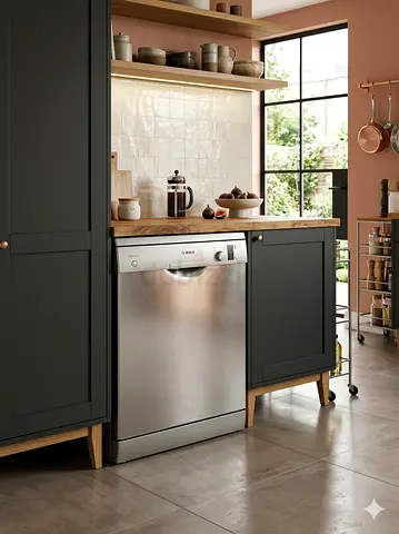 Bosch latest model SMS50D08GC/48 2 rack dishwasher 12 place settings by HVC