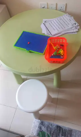 Kids table and 3chairs ikea