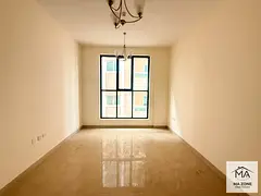 🔥New Building 1 bhk with parking and 2 bath in new muweillah commercial