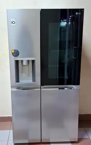 LG ThinQ Model KNOCK Door insta view Side-by-Side Fridge and Freezer With ice maker water dispenser