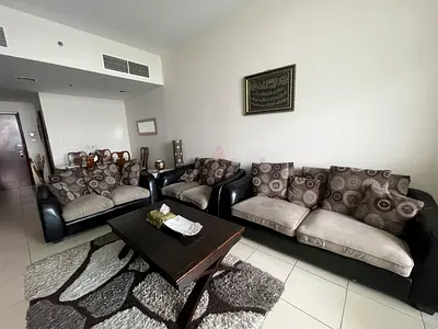 3-piece brown sofa set (3-seater + 2-seater + 2-seater) with cushions - good condition