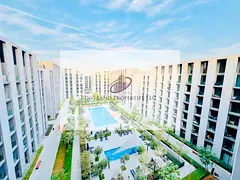Brand new studio with balcony with pool view Tiraz for rent Aljada Sharjah