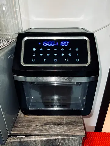 Compact digital air fryer oven with touchscreen — good working condition