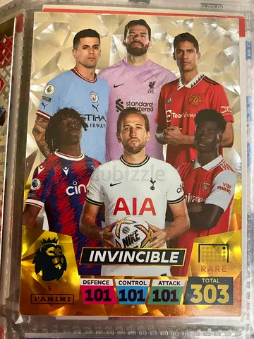 Panini Premier League Invincible Rare Multi-Player Card (Mint)
