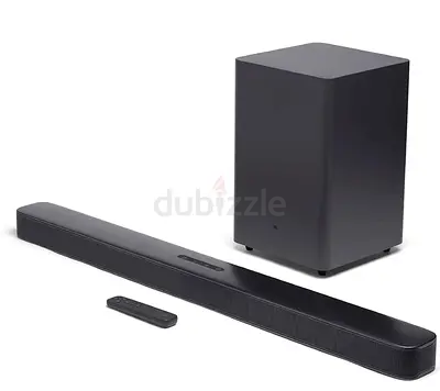 FOR SALE JBL 2.1 DEEP BASS SOUND BAR - 650 DHS - USED ONLY 6 MONTHS - WITH COMPLETE REMOTE AND BOX