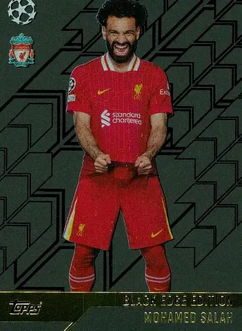 Mohamed Salah Topps Black Edge Edition football trading card Rare