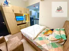 Sharjah, Al Butinah: Fully furnished studios with super deluxe furnishings.