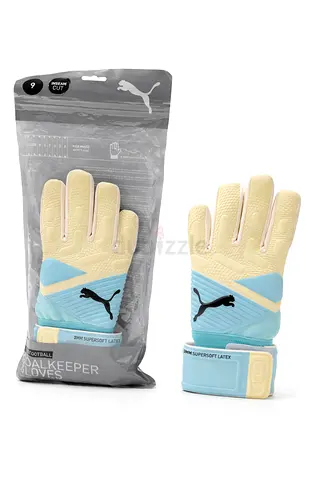 Puma Goalkeeper Gloves - Size 9 (Light Blue/light yellow)
