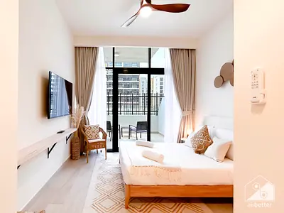 Studio with Balcony l All Bills Inc l Free Wifi - Parking - Cleaning l No Commission