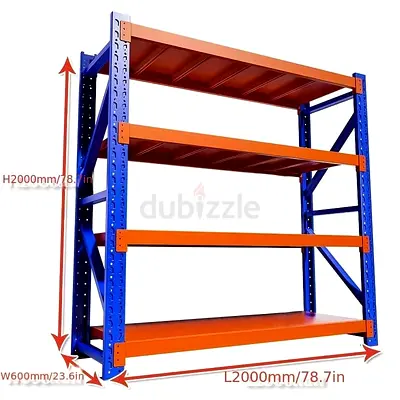 My heavy-duty steel storage rack - 2000×600×2000 mm (4-shelf) 300kg loading