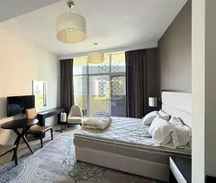 Furnished Studio | Tower 108 JVC | Balcony &amp; City View