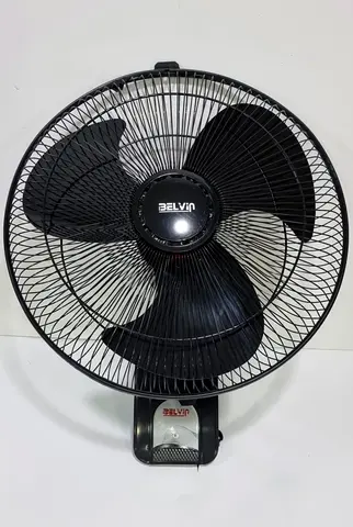 BELVIN 18-inch Black Wall Fan – powerful cooling and heavy duty