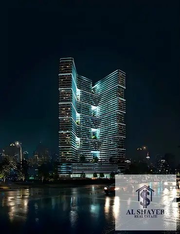 Furnished Studio | Binghatti Skyterraces | Balcony & Downtown View