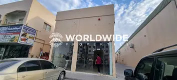 Premium Road-Facing Showroom for Rent – Al Jurf Industrial 1, Ajman ​1,200 Sqft | High Ceiling |