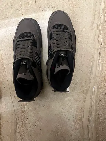Grey Air Jordan 4 sneakers