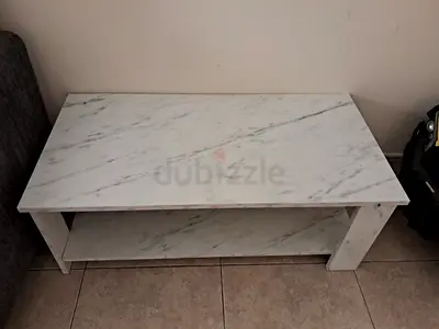 Modern Coffee Table with Marble Finish