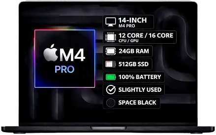 MacBook Pro 14” M4 Pro | 24GB RAM | 512GB SSD