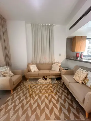 Stylish Modern Sofa with table and Rug Set