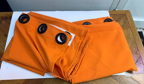 orange curtains - 270 * 140 cm