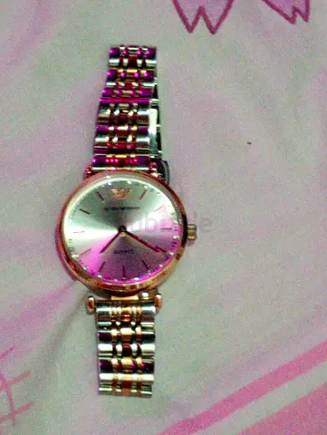 Elegant Silver and Rose Gold Watch