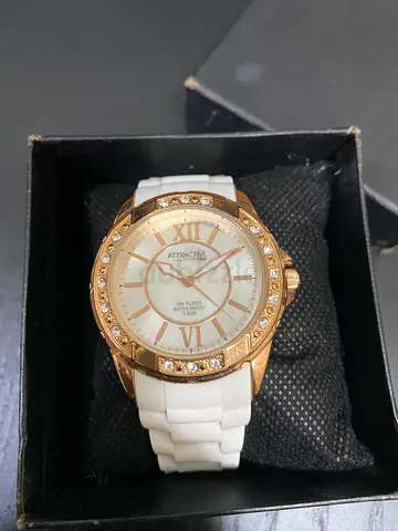 Stylish Womens QQ by Citizen Sport Watch with Crystal Accents