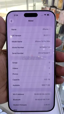 iPhone 16 Pro Max 512gb