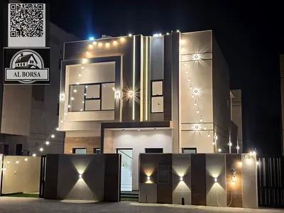 ⚡️ Villa for sale in Al Helio 2 | 4 master bedrooms + majlis, living room, and rooftop terrace | Includes fees and electricity | AED 1,600,000