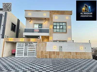 Luxury villa for sale in Ajman, Al Helio area, including registration fees