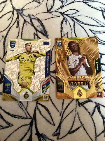 Football card Ronaldo and vini jr GOLDEN BALLER