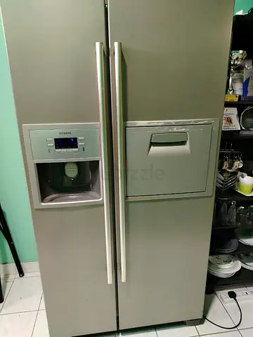 Silver Side-by-Side Refrigerator