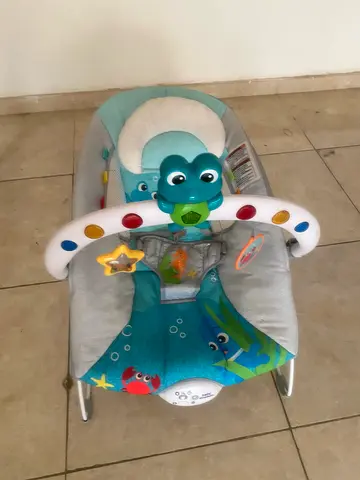 Rarely used Baby Einstein Neptune Musical Bouncer with Vibrating Seat, Lights  Music,