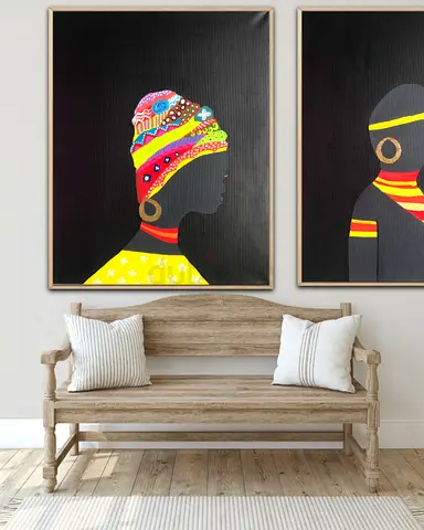 Colorful African Art Prints