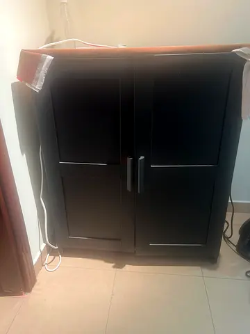Ikea Dark brown 2-door wooden cabinet / cupboard