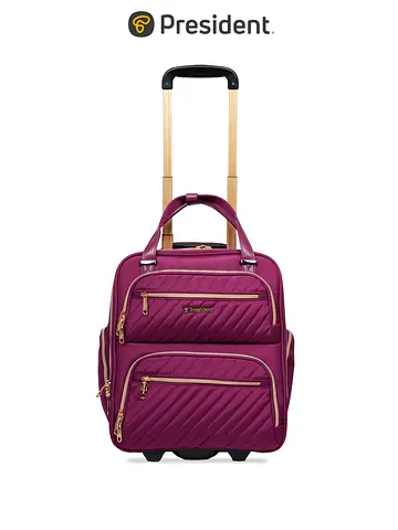 President Rolling Laptop Backpack for Women, Fits Up to 17-Inch Laptops, Model 77898 - purple