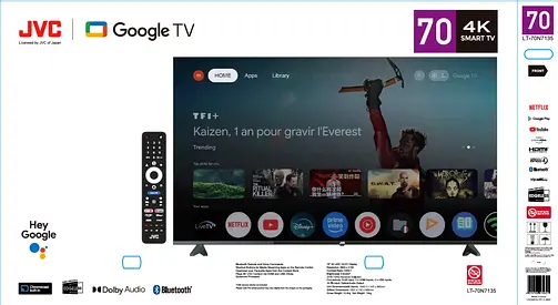 JVC 70 4K Smart TV with Google TV