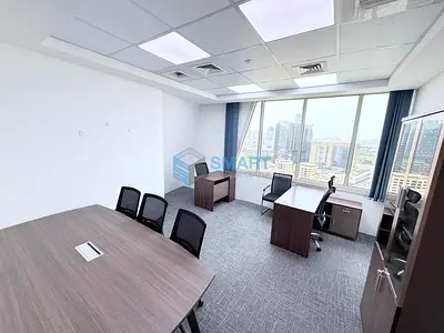 1 Month FREE Rent + Flexible 1 to 12 Cheques Payment | Fully Furnished Office with City View | Damac Executive Heights, Barsha Heights (Tecom)