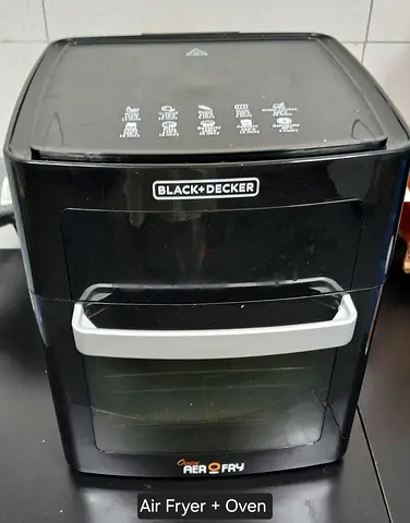 Black+Decker AeroFry Air Fryer Used, Working