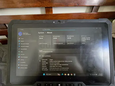 Rugged touchscreen Windows tablet/laptop — working condition. willing to swap with ipad ?