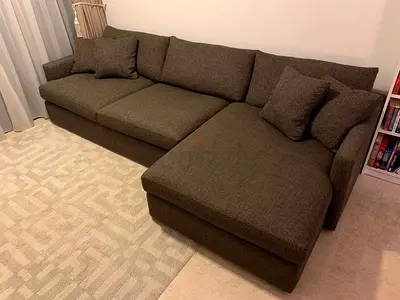 Crategbarrel L Shape Sofa Excellent condition
