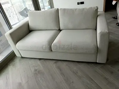 Vimle Light grey 2-seater fabric sofa - bed good condition