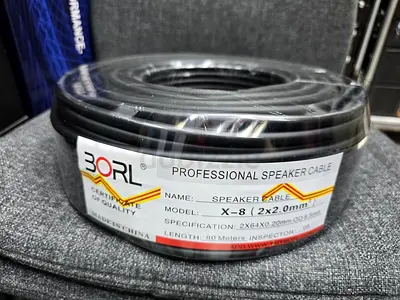 Borl Professional speaker cable X-8 (80 meters) - Brand New