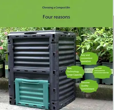 70%off from Amazon!♻️Turn Waste to Gold Gardeners Must-Have!Large 300L Outdoor Compost Bin Brand new
