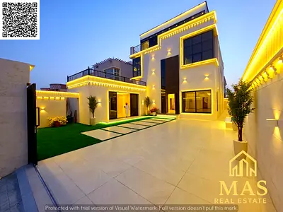 فيلا فاخرة للبيع في الروضة – عجمان | ثاني قطعة من شارع الشيخ عمار | تكييف مركزي