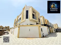 For sale: Corner villa in Al Muwaihat 2 area, Ajman | With a large setback and close to services, wi