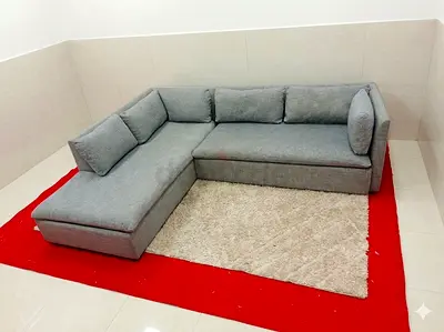 Pottery barn gray color lshape sofa for sale